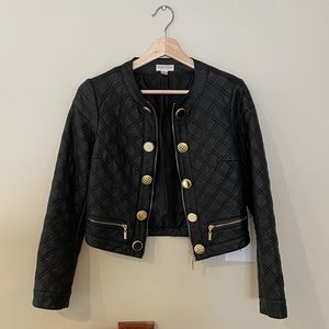 Bisou Bisou XS Faux Leather Jacket